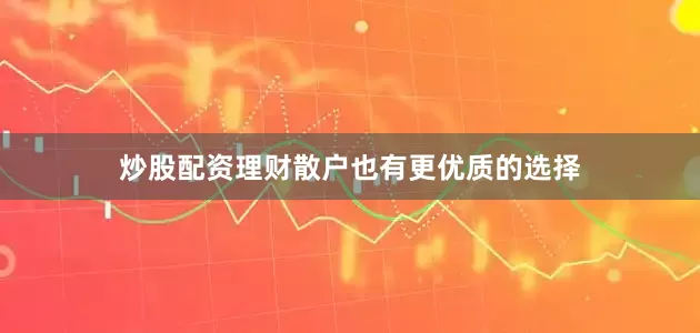 炒股配资理财散户也有更优质的选择